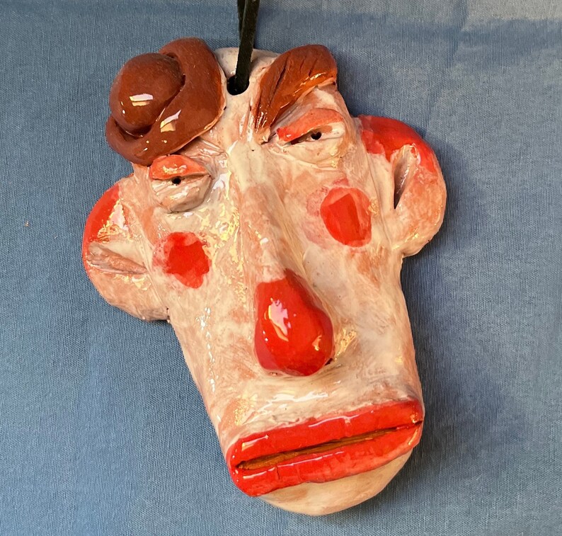 Billy, One-of-a-kind, Handmade, Ceramic Ornament or Wall Hanging image 1
