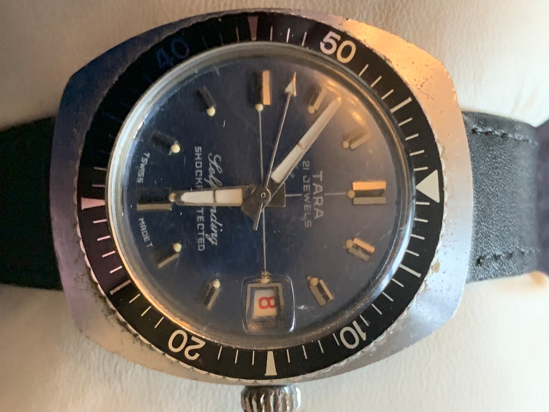 Buy Vintage Rare Vintage Tara Automatic 21 Jewel Divers Mens Watch