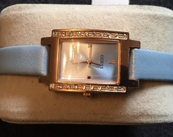 Working Rare GUESS Callanen Red‎ Watch And Red Leather Strap Ladies 25mm Fit 6.5 Working Rare GUESS Callanen Red Watch And Red Leather Strap  main image 4
