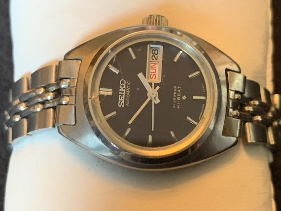 SEIKO 2706-7020 自動巻き時計 シルバー ブラック SEIKO 2706-7020 自動巻き時計 シルバー ブラック