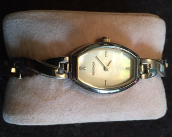 Vintage Sekonda silver ladies quartz watch