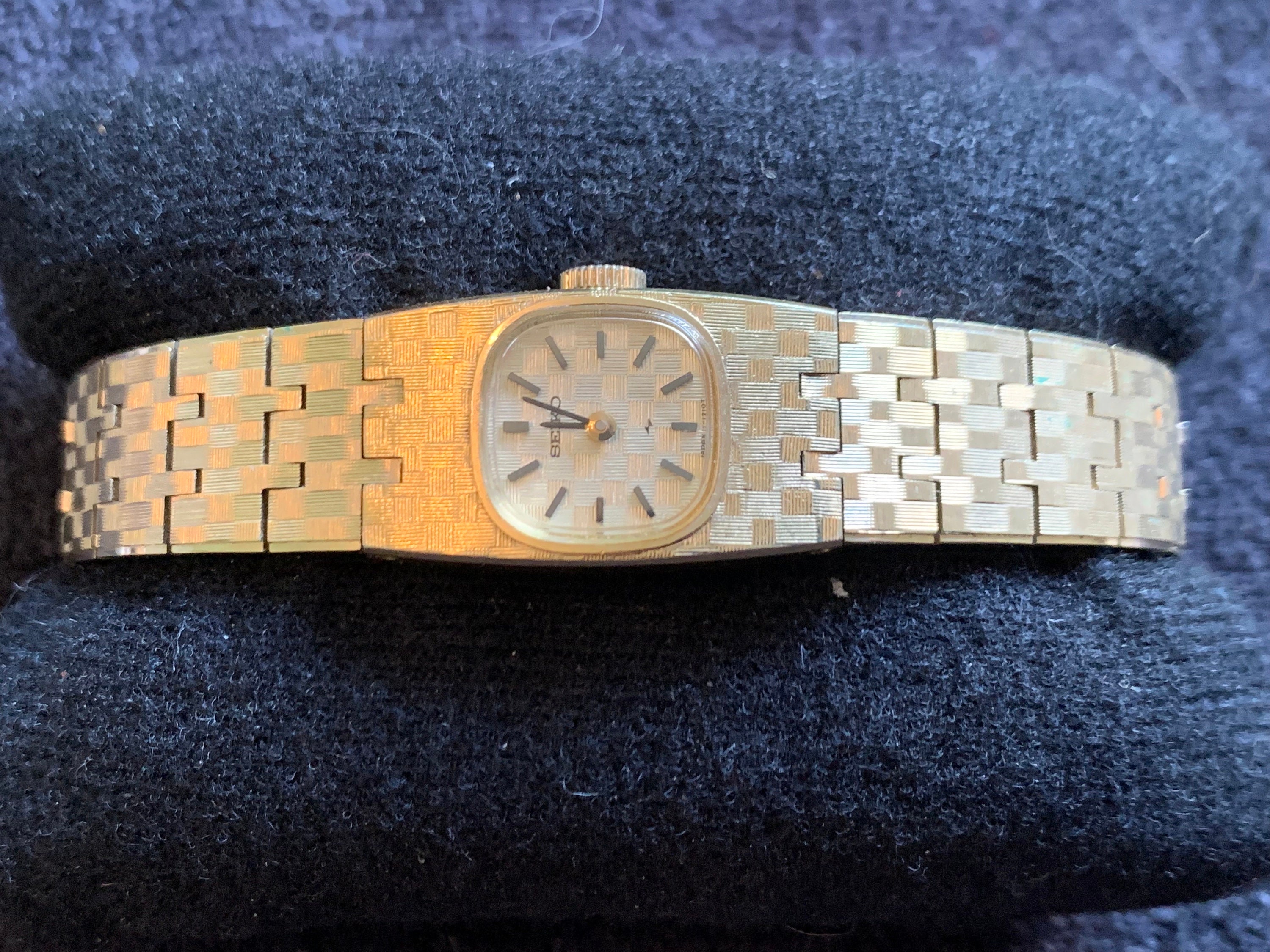 Vintage rare Seiko Ladies 11-3390 Gold tone Cocktail watch - Etsy 日本