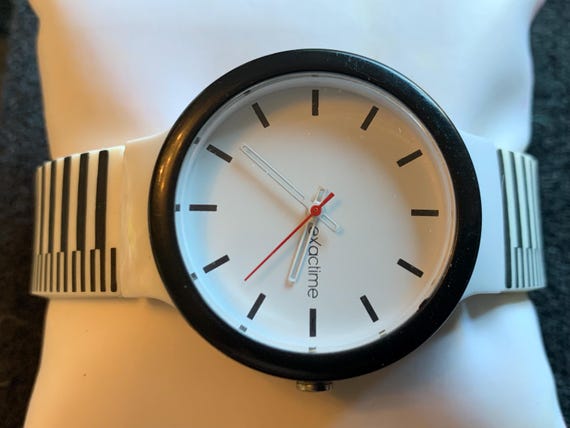 Montre Bracelet Unisexe Quartz Chrono Fictif - Boîtier Acier 38mm, Bracelet Cuir Noir