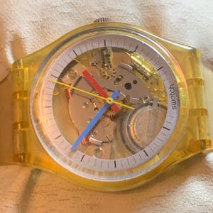 Vintage 1986 Swatch Gent JELLY FISH GK100RE - US Version