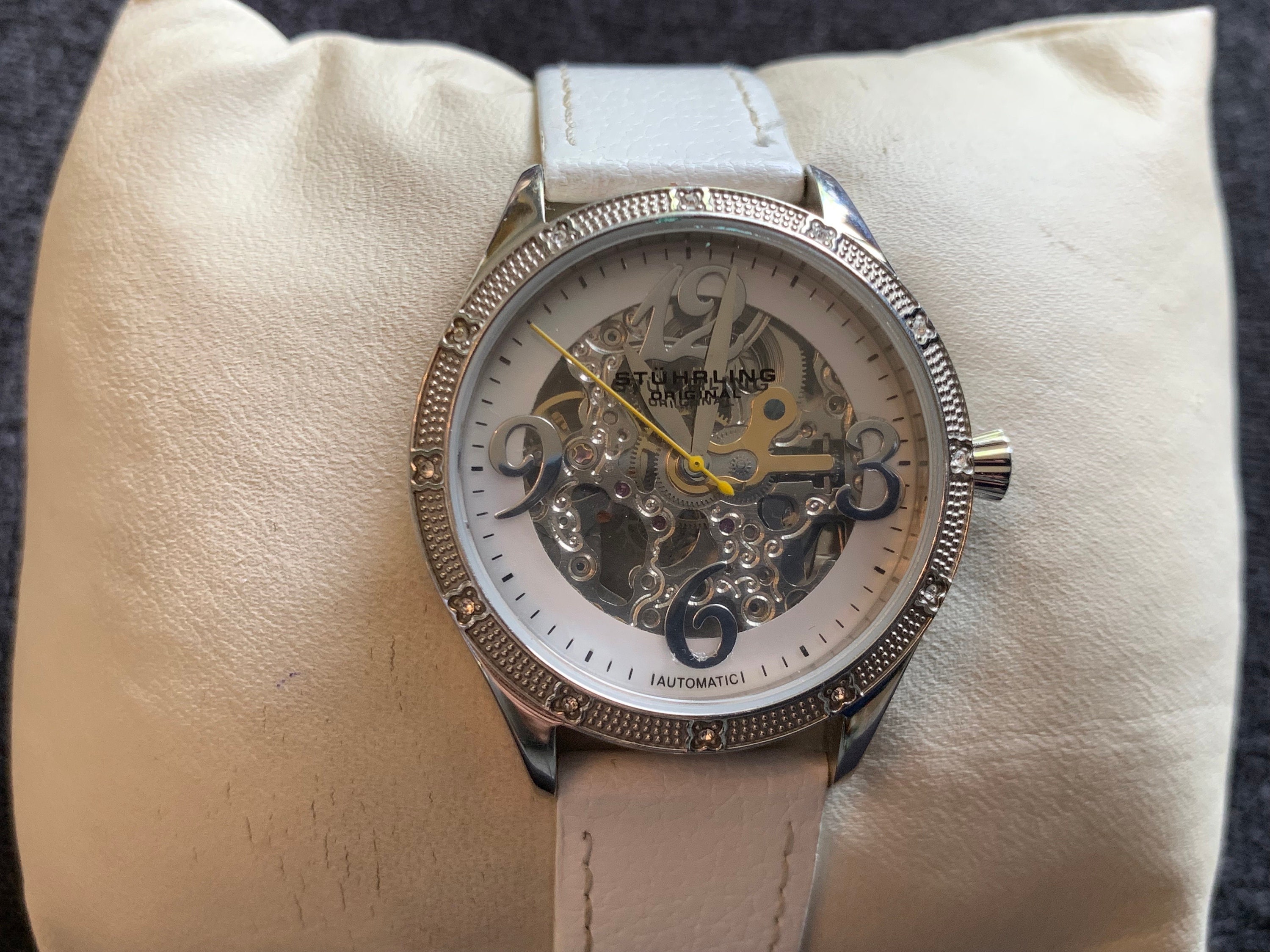 Stuhrling Original Quartz Silver Tone Automatic Skeleton