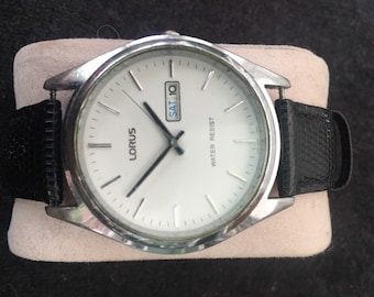 Vintage Retro Lorus Silver Tone Mens Watch - Etsy