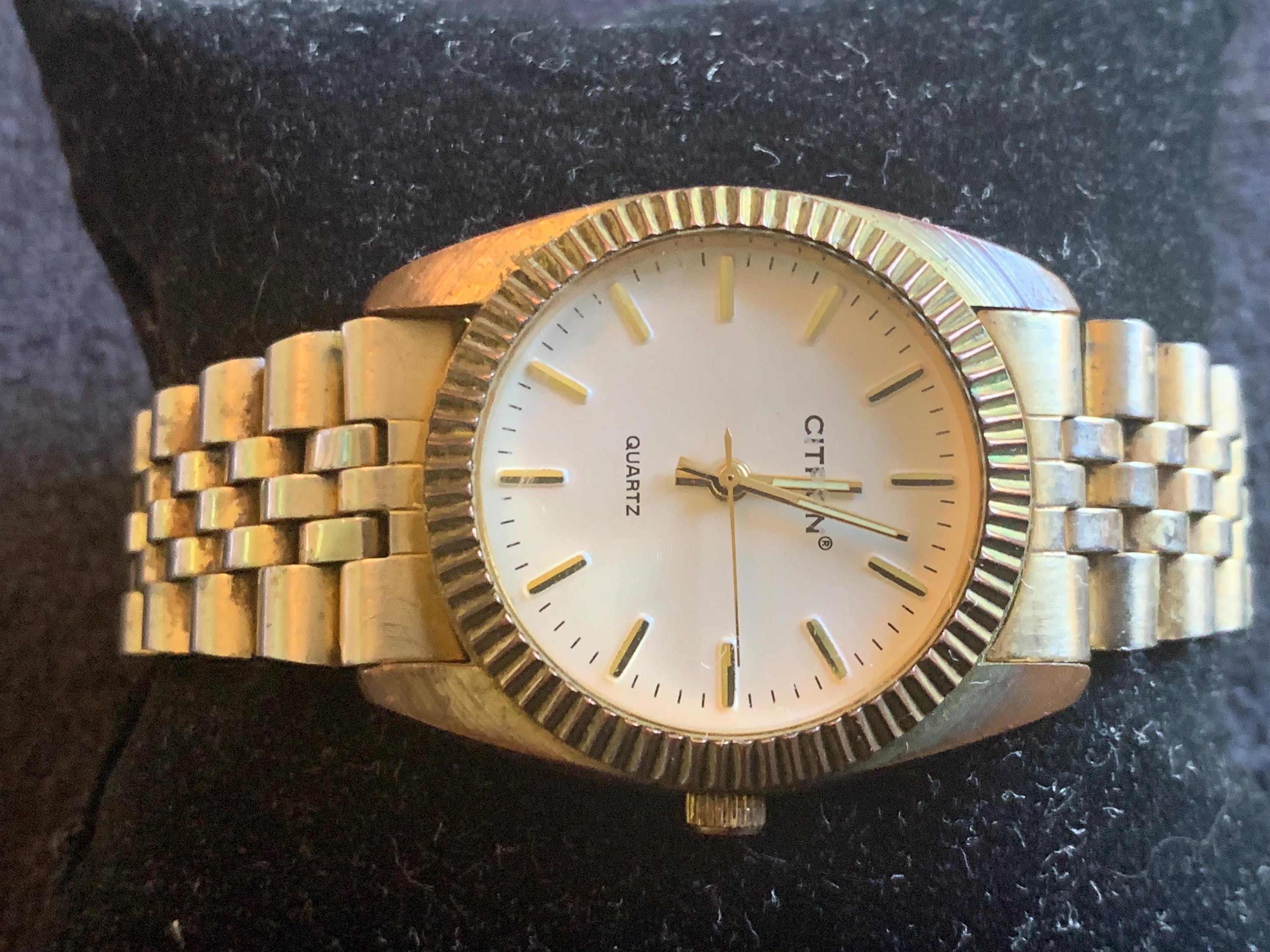 Citron Quartz Classic Gold & Silver Stretch Watch Citron Quartz Watch - Etsy main image 3