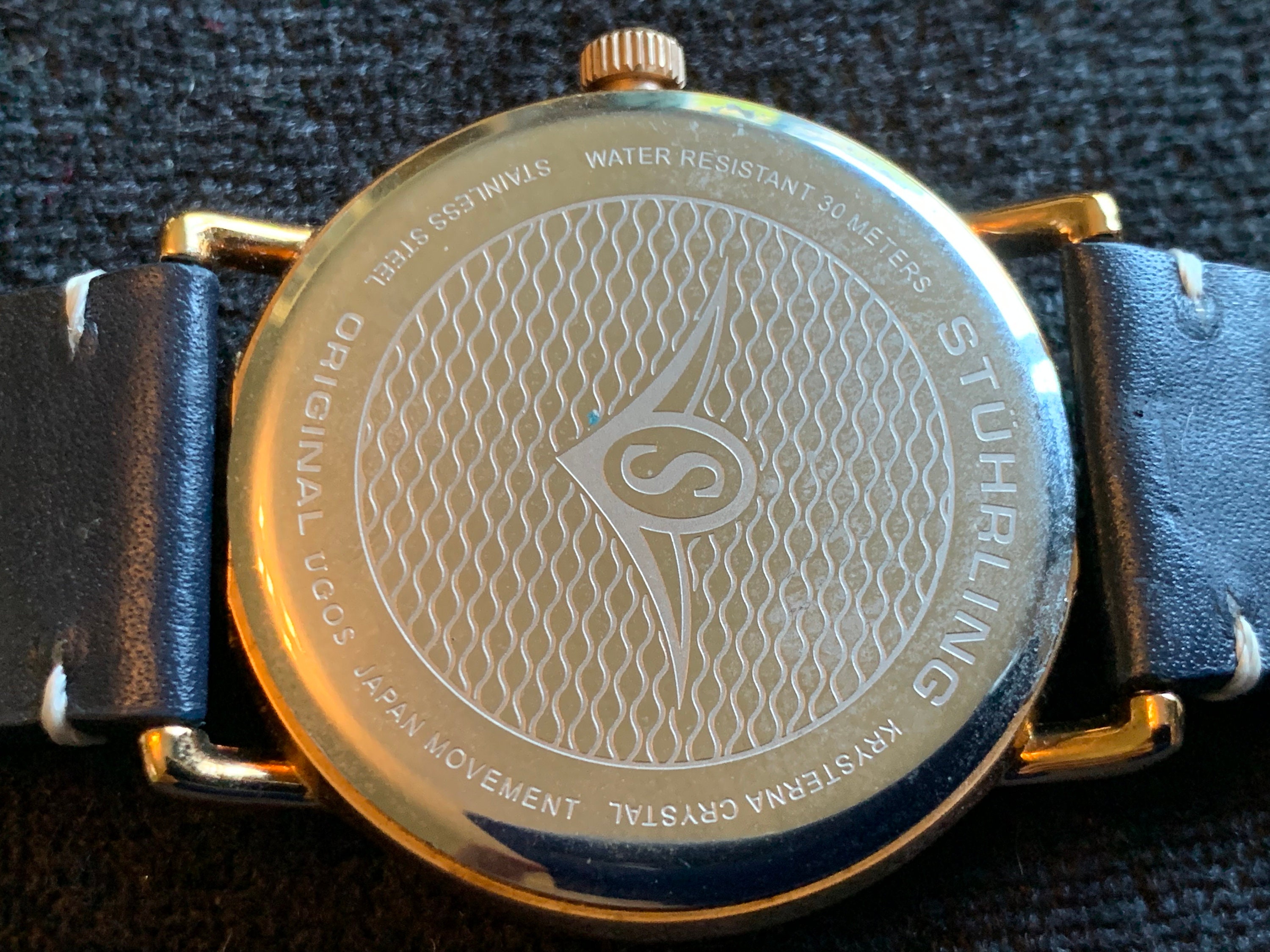 Stuhrling Original Quartz Gold Tone Mens Watch - Etsy