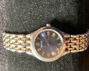 Vintage Seiko 3Y02-0859 Two-tone Quartz Ladies Watch - Etsy display picture 1