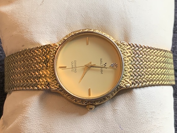 ヴィンテージ レトロ ウォルサム ゴールドトーン レディース腕時計