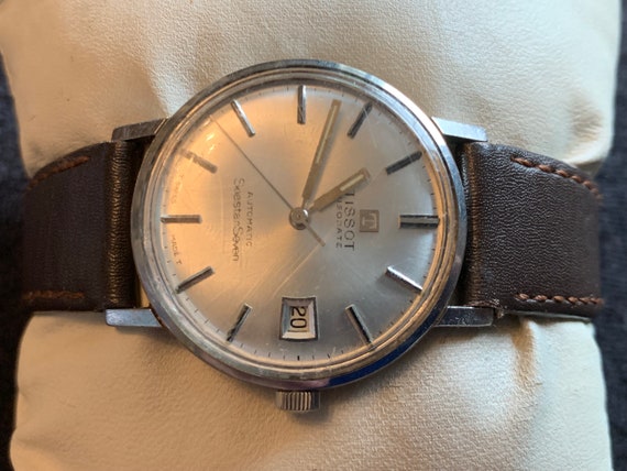 TISSOT SEASTAR VISODATE メンズ手巻き腕時計　純正バンド付 Tissot Seastar Visodate Vintage Swiss Automatic Men's Watch