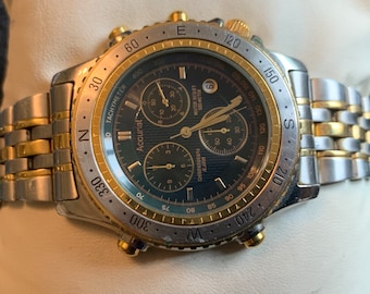 Rare Mens Accurist Chronograph 48 1000 Quartz watch sivyers24