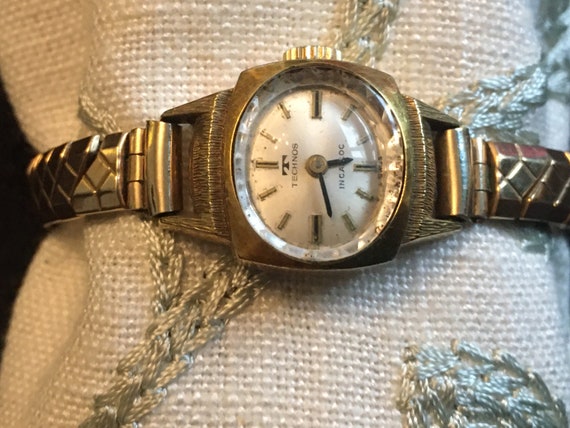 Rare vintage watch TECHNOS 17 jewels FONO ACIER INOXYDABLE