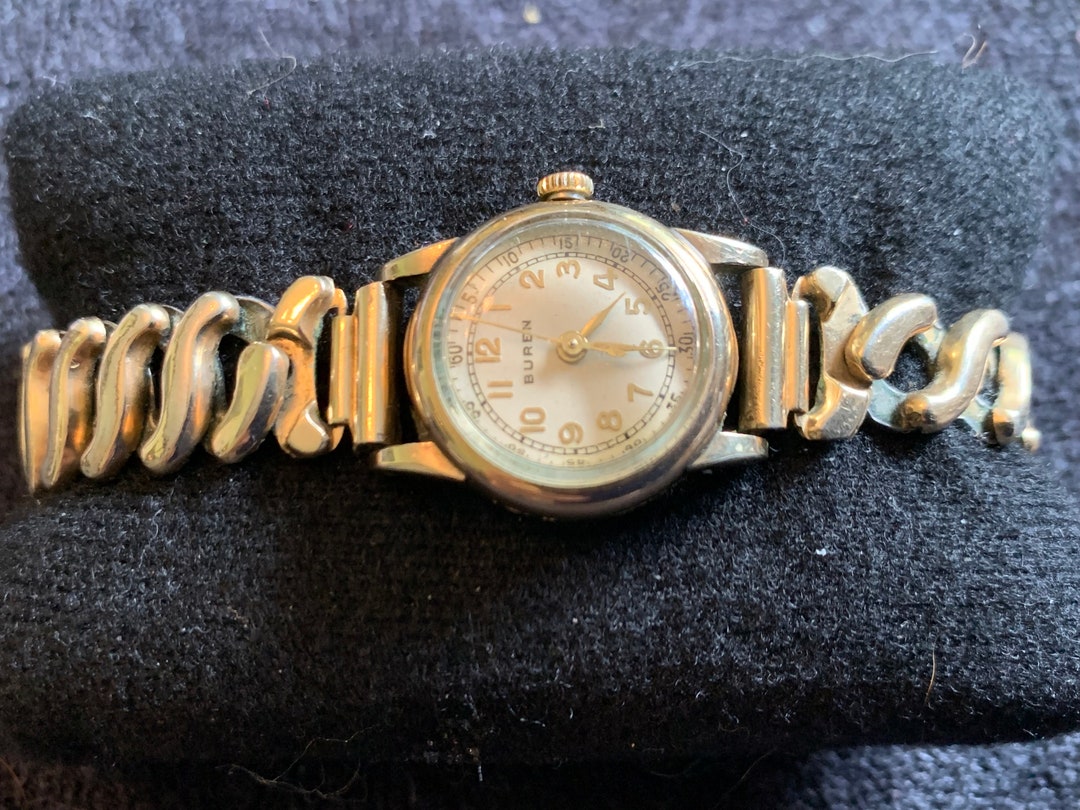 Vintage Rare Buren Ladies Gold Plated Watch - Etsy