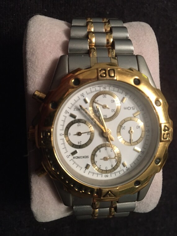 Sekonda quartz 3 eye best sale chronograph