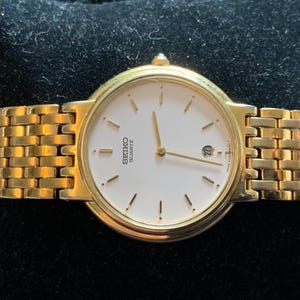 Vintage Seiko SQ Gold tone Mens watch