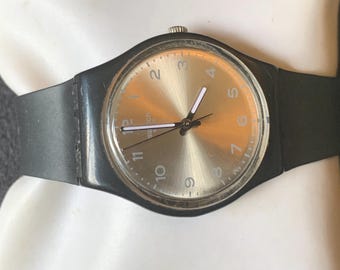 Vintage Swatch Herren / unisex GB287 Silberne Armbanduhr