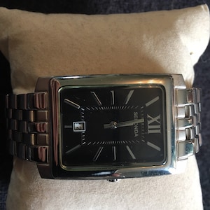 Vintage Mens Sekonda tank style Quartz watch sivyers56