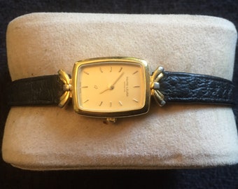 Vintage rare Favre Leuba Gold tone quartz watch
