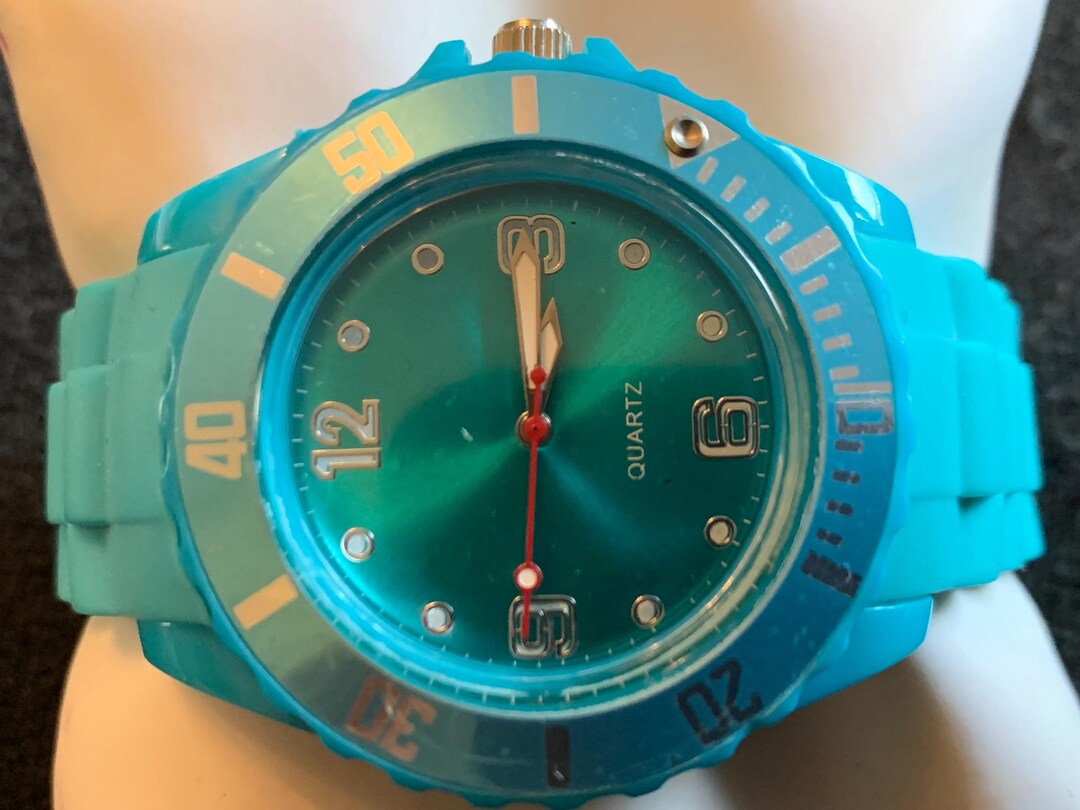 Quartz Women\'s Turquoise Silicone Strap Watch - Unbranded FOSSIL ES4443 Women main image 4