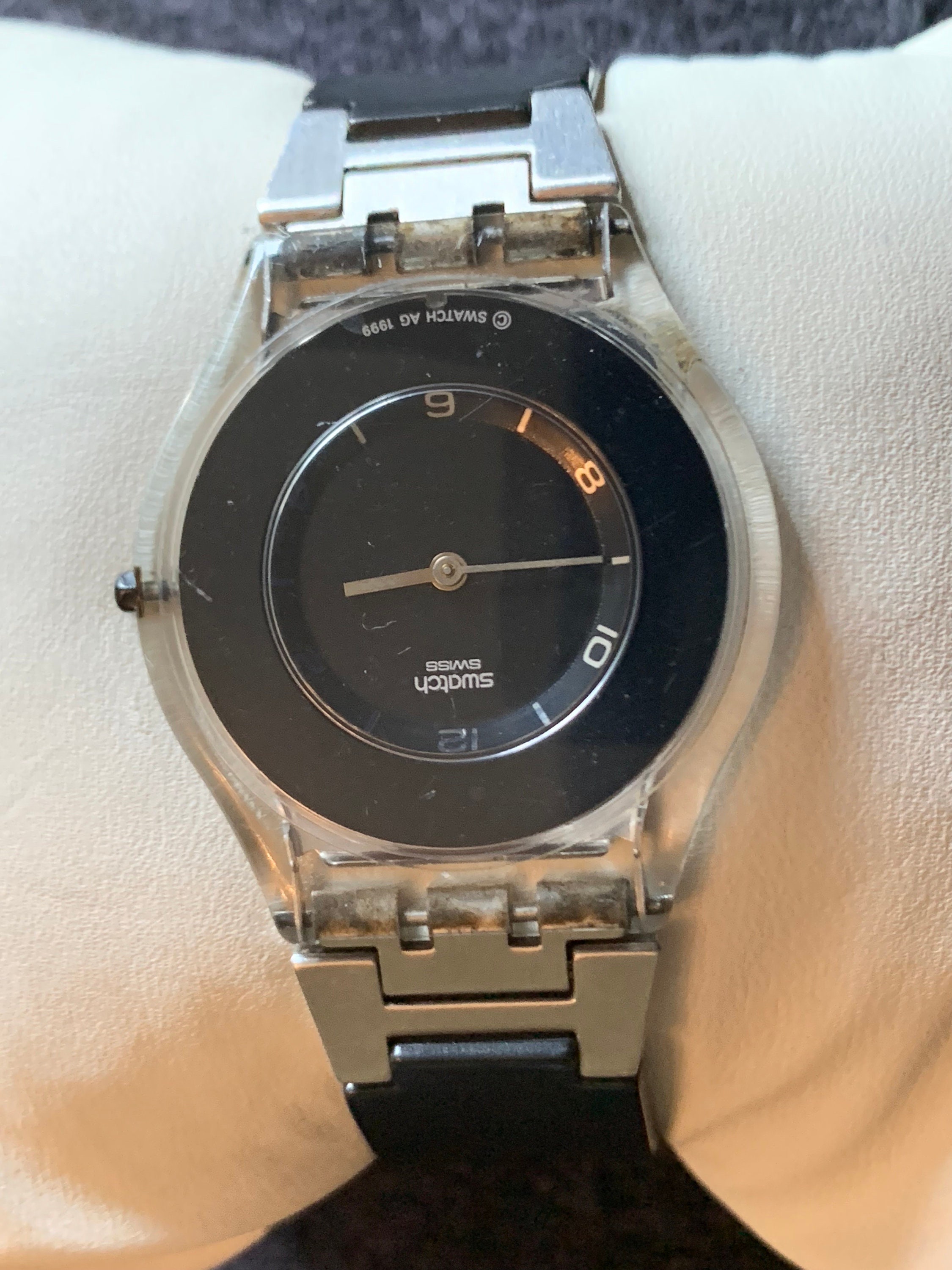 Vintage Very Rare Swatch Unisex SFK116 Pure Black Watch  display picture 2