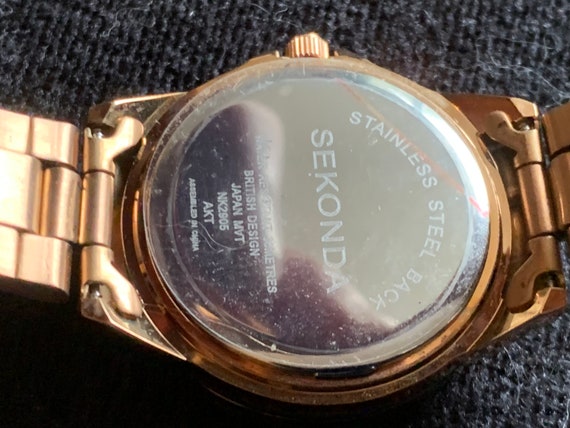 Vintage Sekonda Copper tone ladies quartz watch w… - image 10