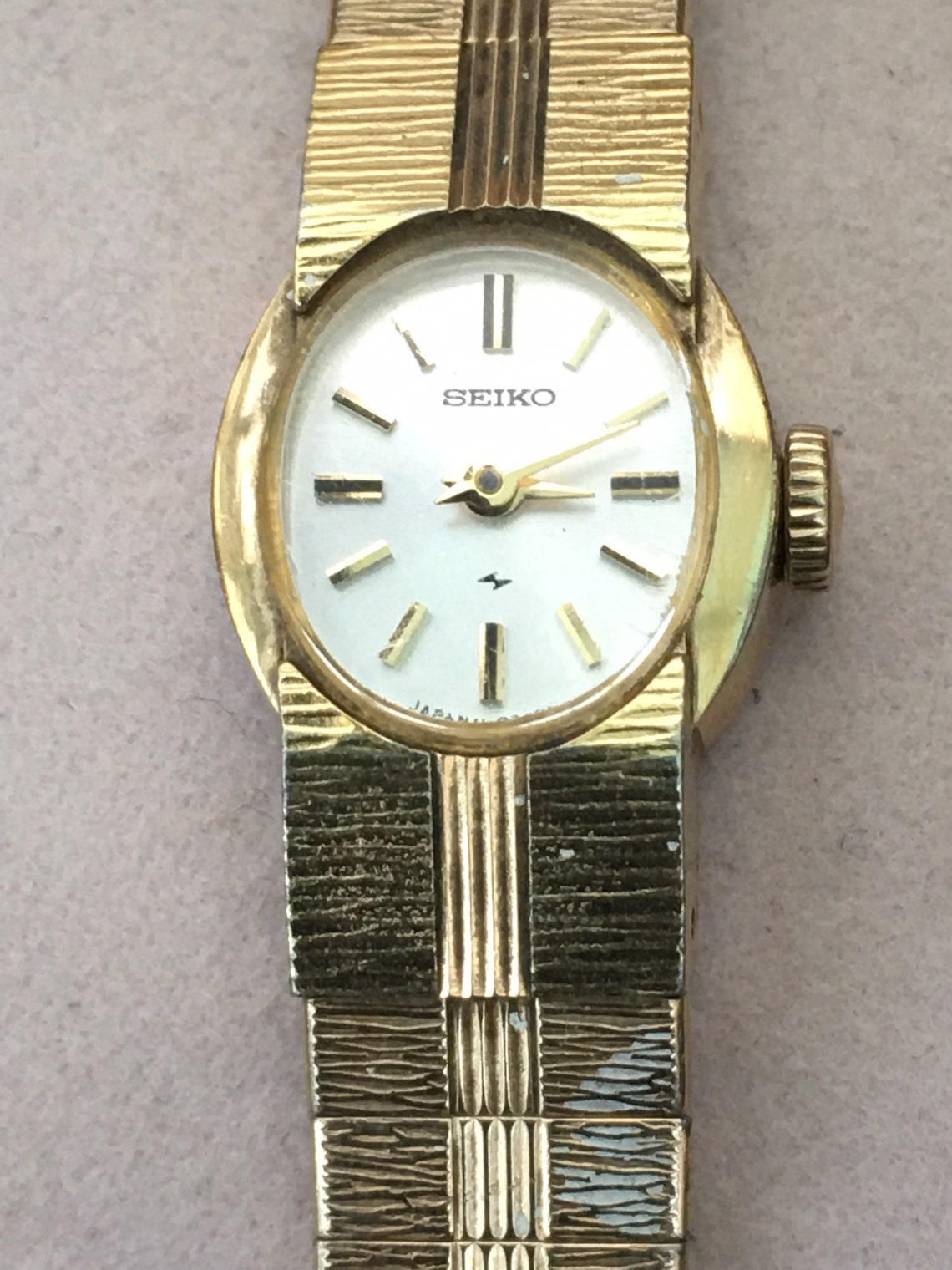 Vintage Seiko Gold Ladies Watch Etsy