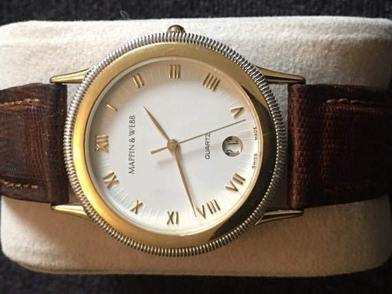 Vintage Mappin and Webb Quartz gold tone watch - image 1