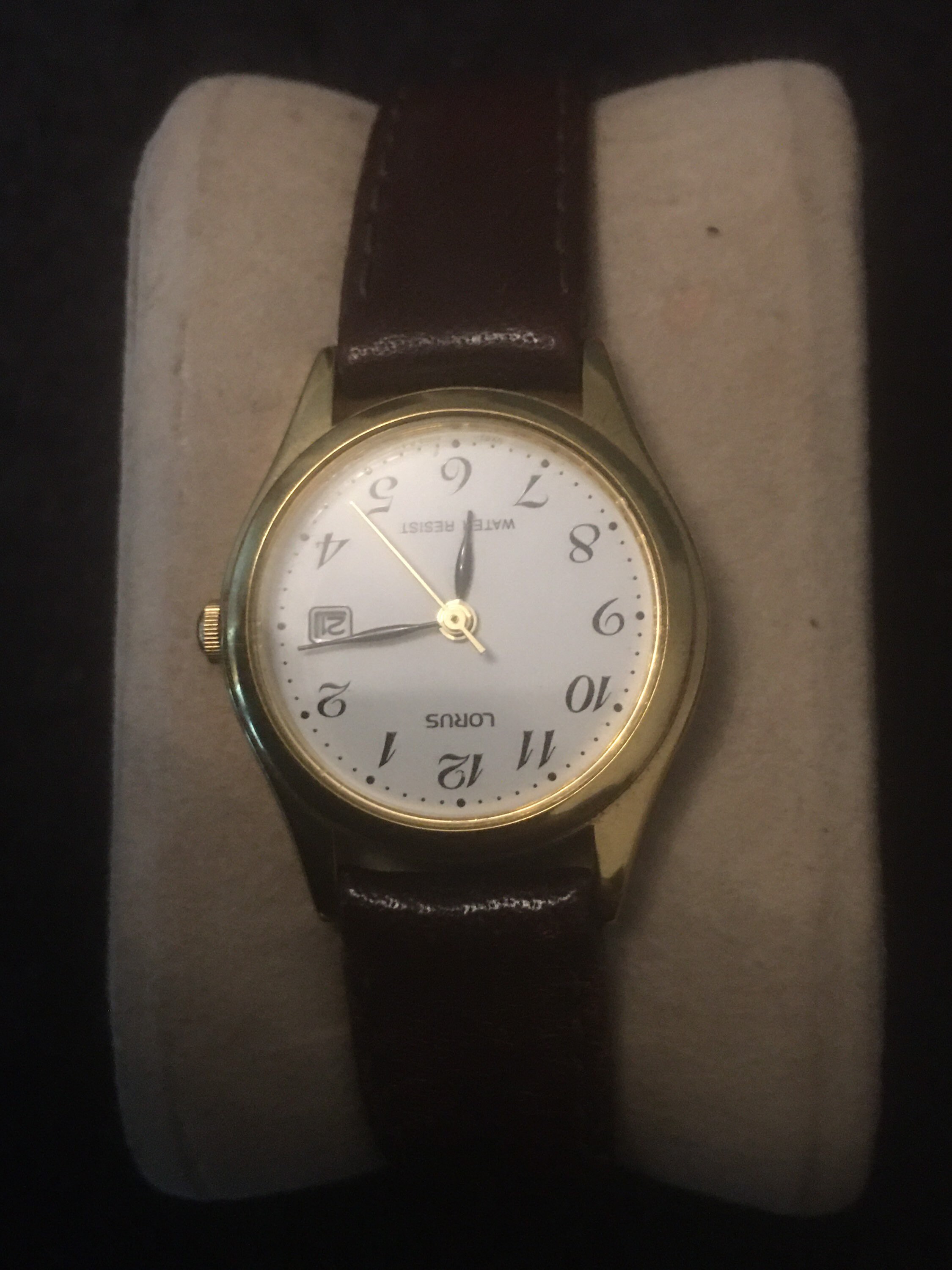 Vintage Lorus Ladies Quartz Watch With Leather Strap Gold Tone Etsy UK