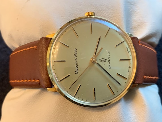 Mappin and webb quartz gold watch deals