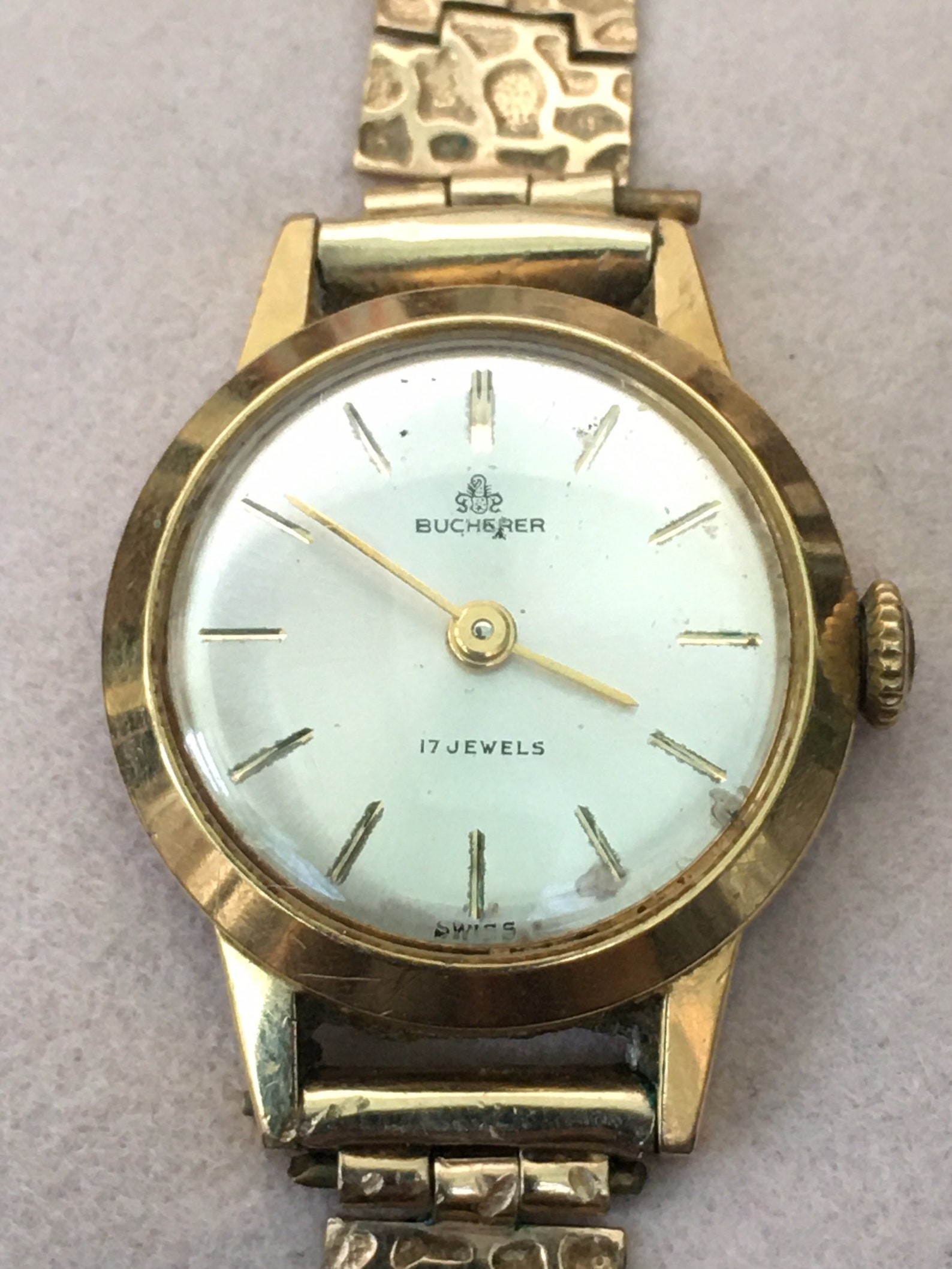 Vintage Bucherer Rolled Gold 17 Jewell Ladies Watch - Etsy