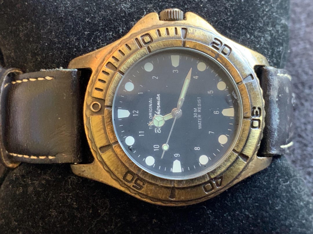 Vintage Ben Sherman Divers Style Quartz Watch Gold Tone