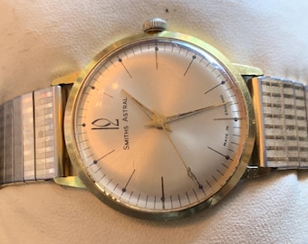 Vintage Rare Smiths Astral mens watch Gold Tone