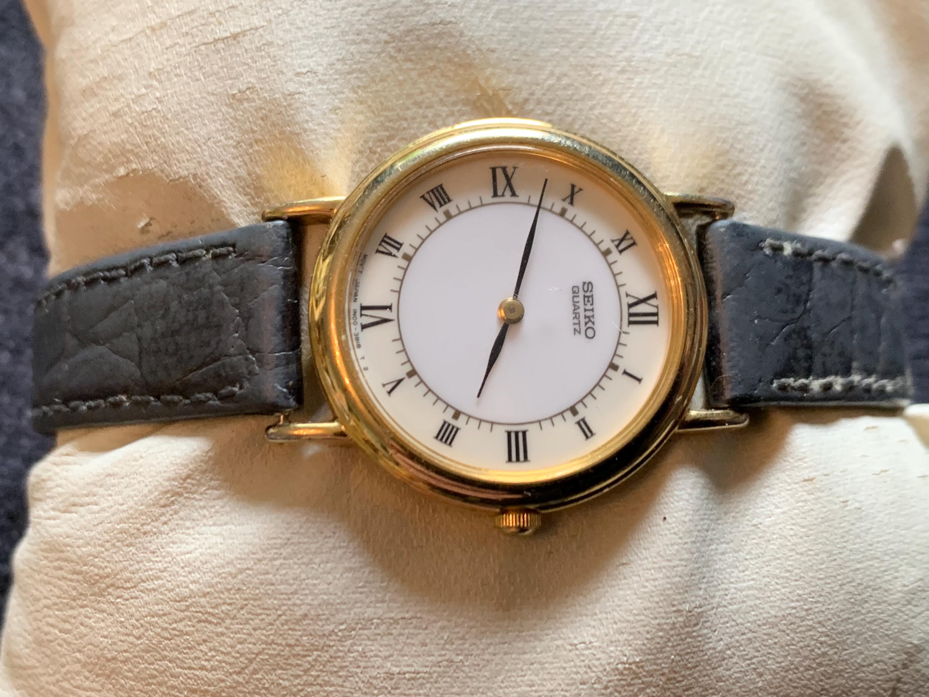 372 稼働 SEIKO レディース 時計 オーバル ゴールド ヴィンテージ セイコー レディース 腕時計 ゴールド ヴィンテージ 稼働 新品電池