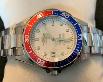 Vintage Invicata Pepsi Divers style Mens watch