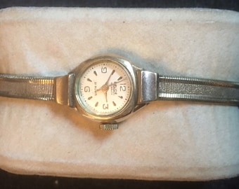 Vintage Rare Relide 21 Jewelled Ladies Gold Tone Watch Etsy