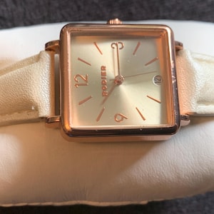 Vintage Rodier Ladies tank watch Copper Tone