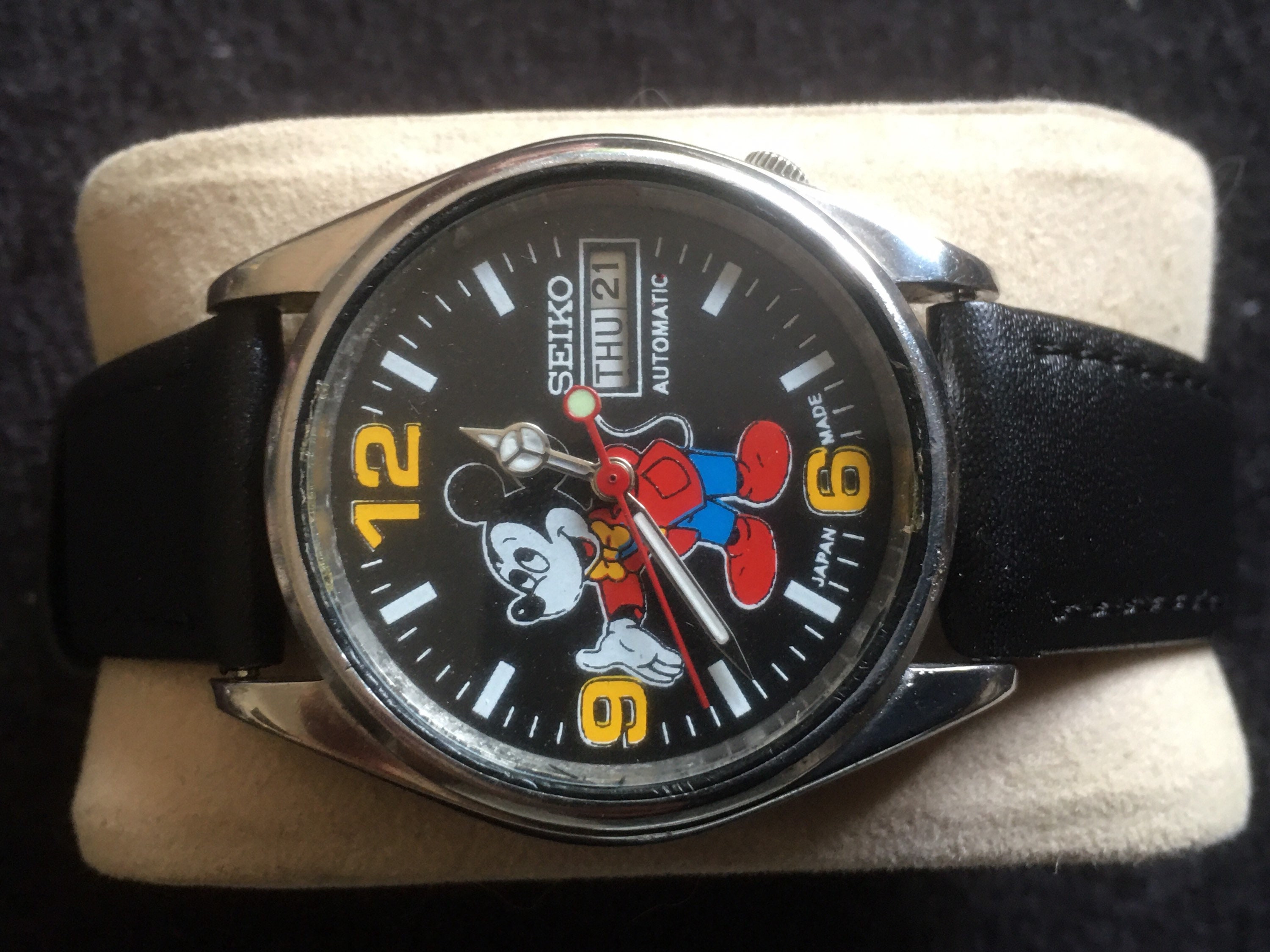 Vintage Rare Mens Seiko Mickey Mouse Silver Automatic Watch - Etsy