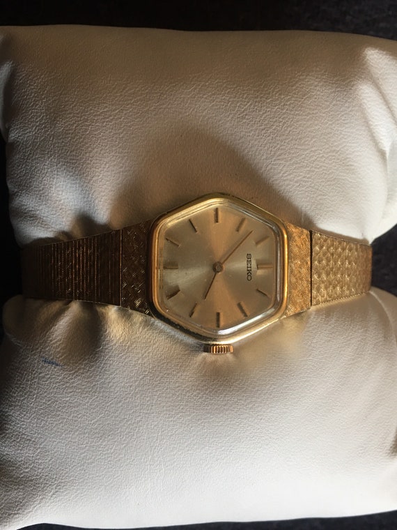 Vintage Rare Shaped Seiko 1100-538D Gold Tone Watch - Etsy