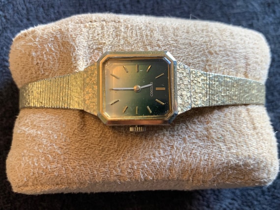 ヴィンテージ 1970 年代 希少 セイコー 11-3990 ゴールドトーン