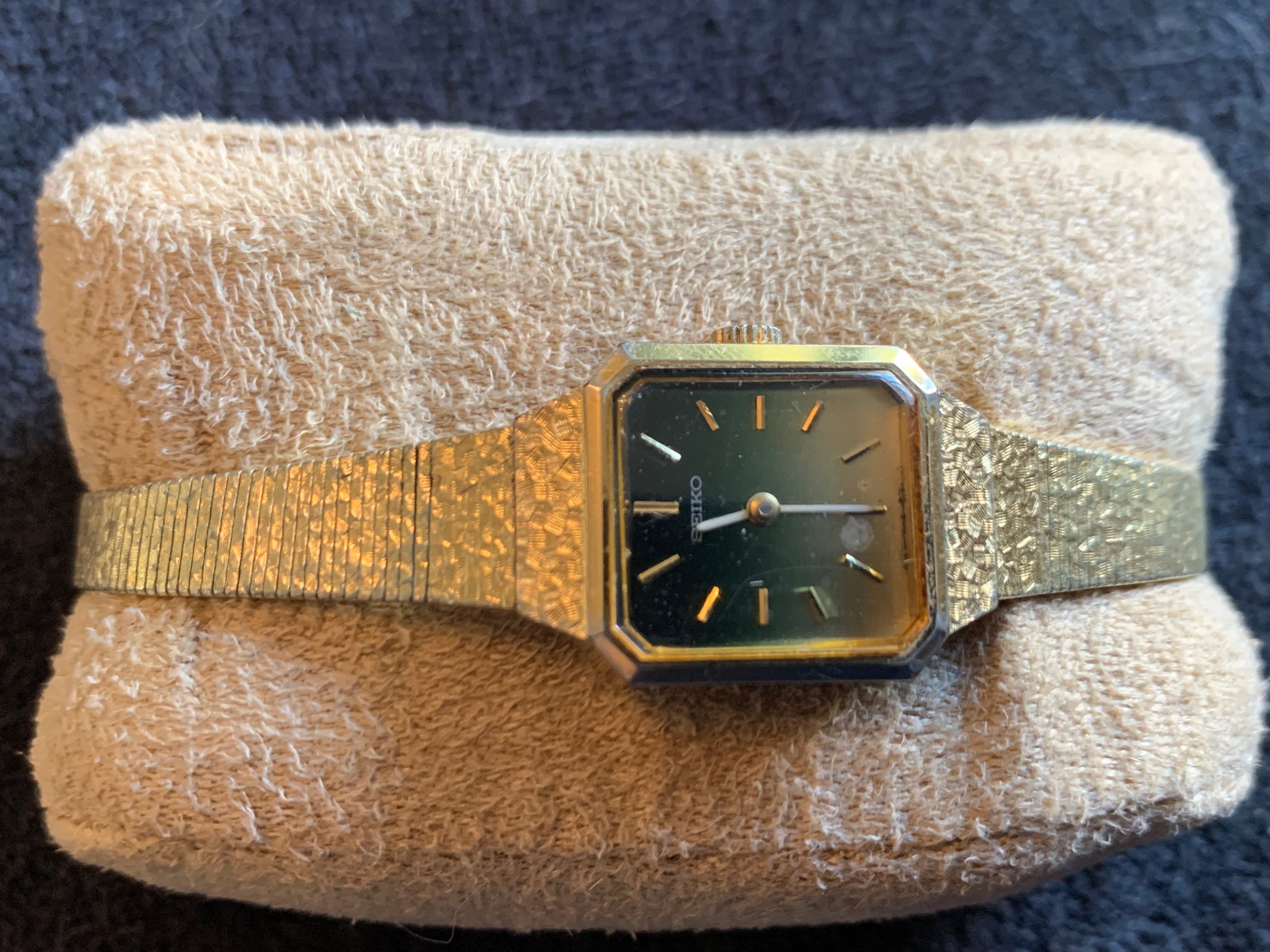 ヴィンテージ 1970 年代 希少 セイコー 11-3990 ゴールドトーン