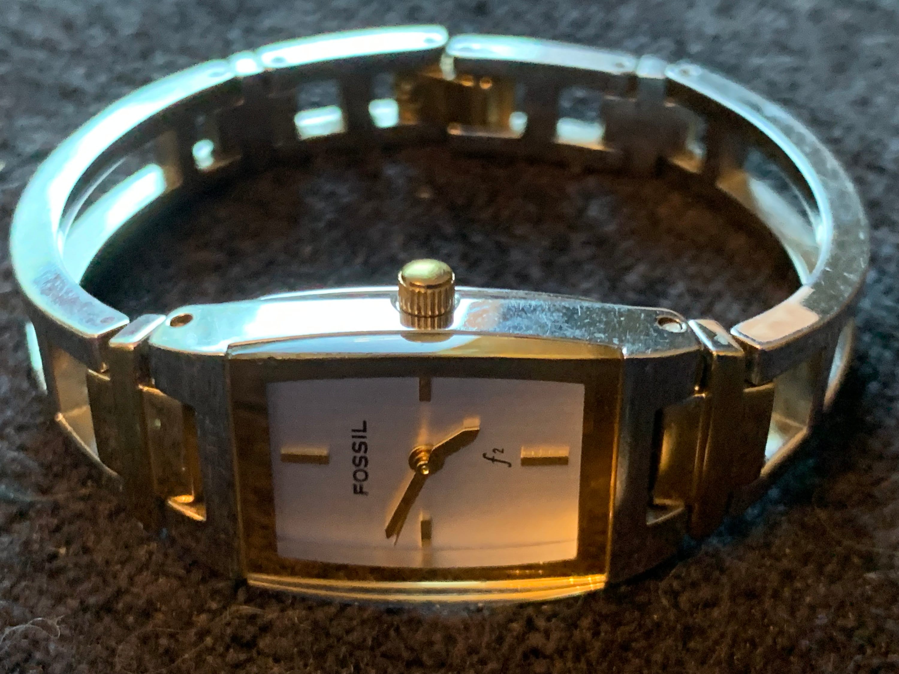 Fossil f2 watch gold deals