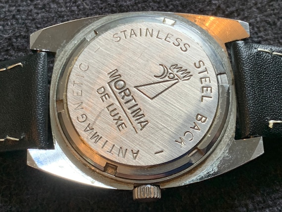 Montre Bracelet Vintage Mortima Super De Luxe - Mécanique Manuelle, Acier Inoxydable - Occasion Fonctionnelle