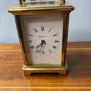 Vintage Bayard Brass 8 day Carriage Clock