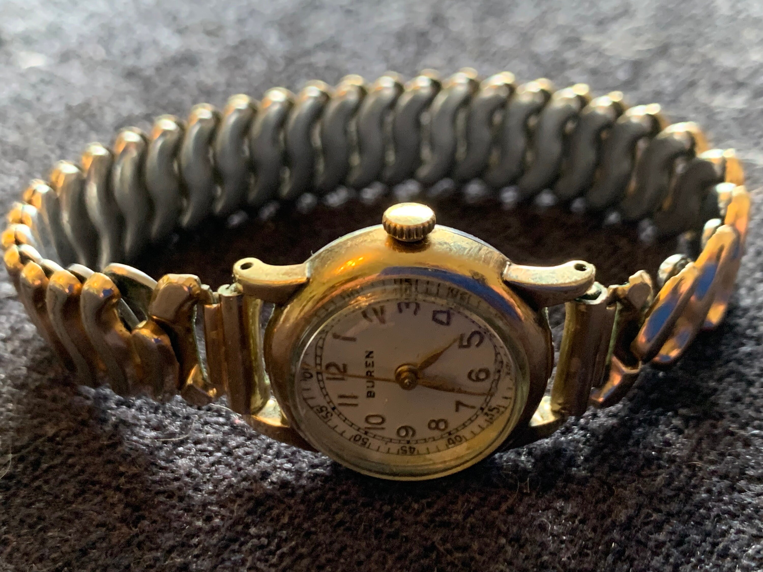 Vintage Rare Buren Ladies Gold Plated Watch - Etsy
