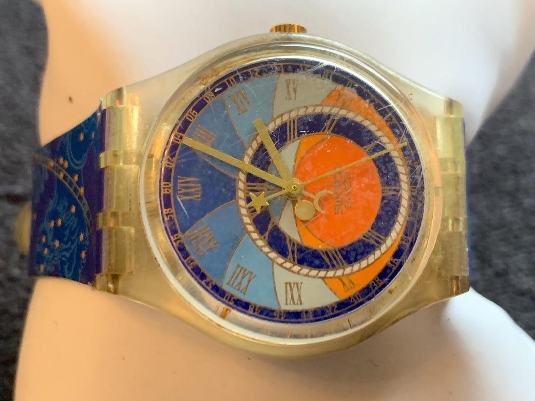 Vintage Swatch Unisex AZIMUT GK179 With Original Strap 1994 - Main Image