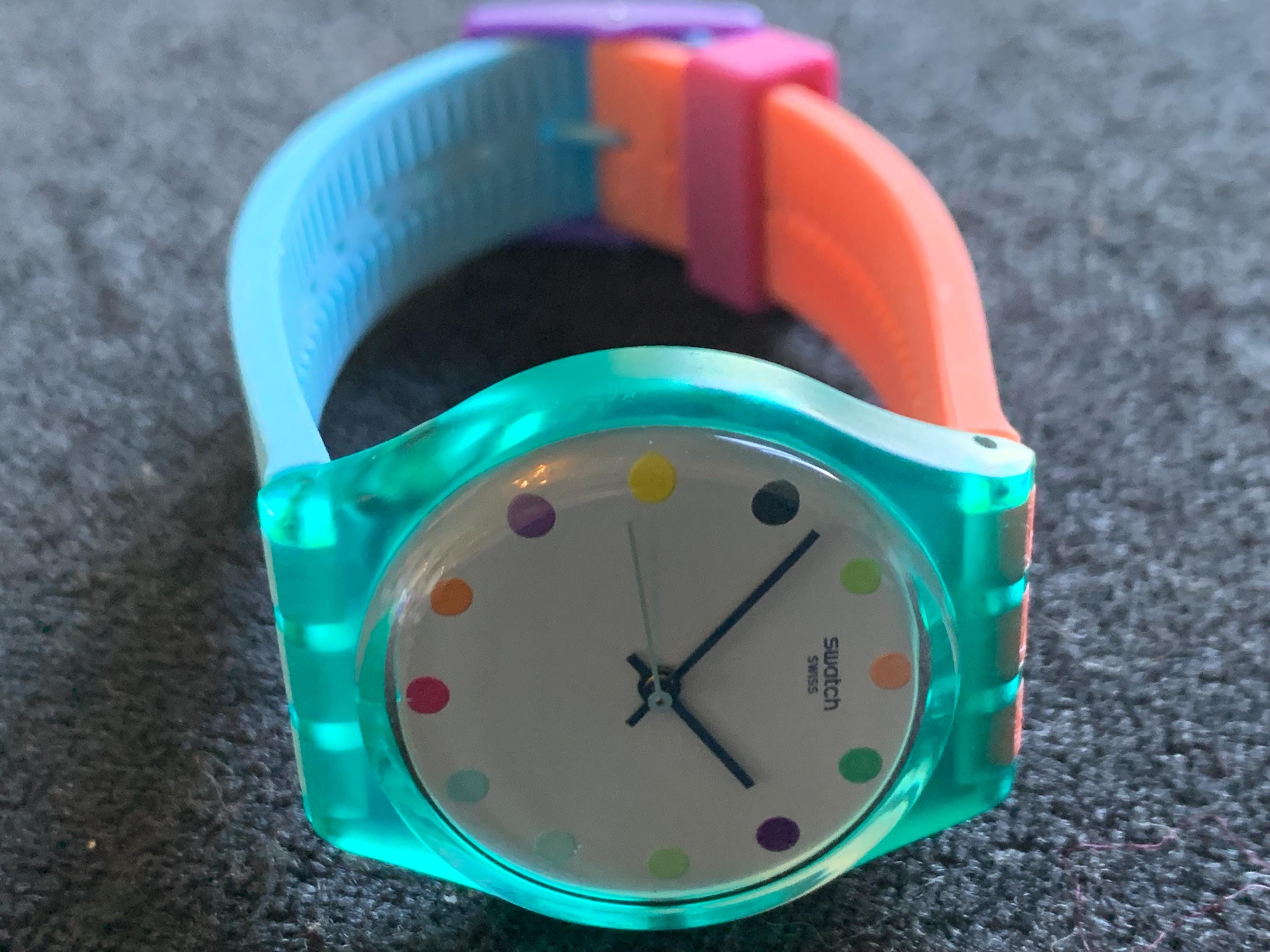 Vintage Swatch Unisex Candy Parlour GG219 Watch - Etsy