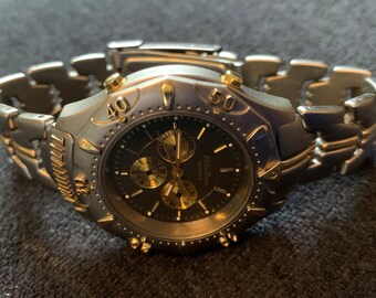 Montre Chronographe Philip Persio Pour Homme - Titane, Quartz, Vintage, Occasion En Très Bon état