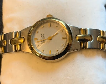 Vintage 1996 CITIZEN Eco Drive Pink Champagne Solar Powered  display picture 3
