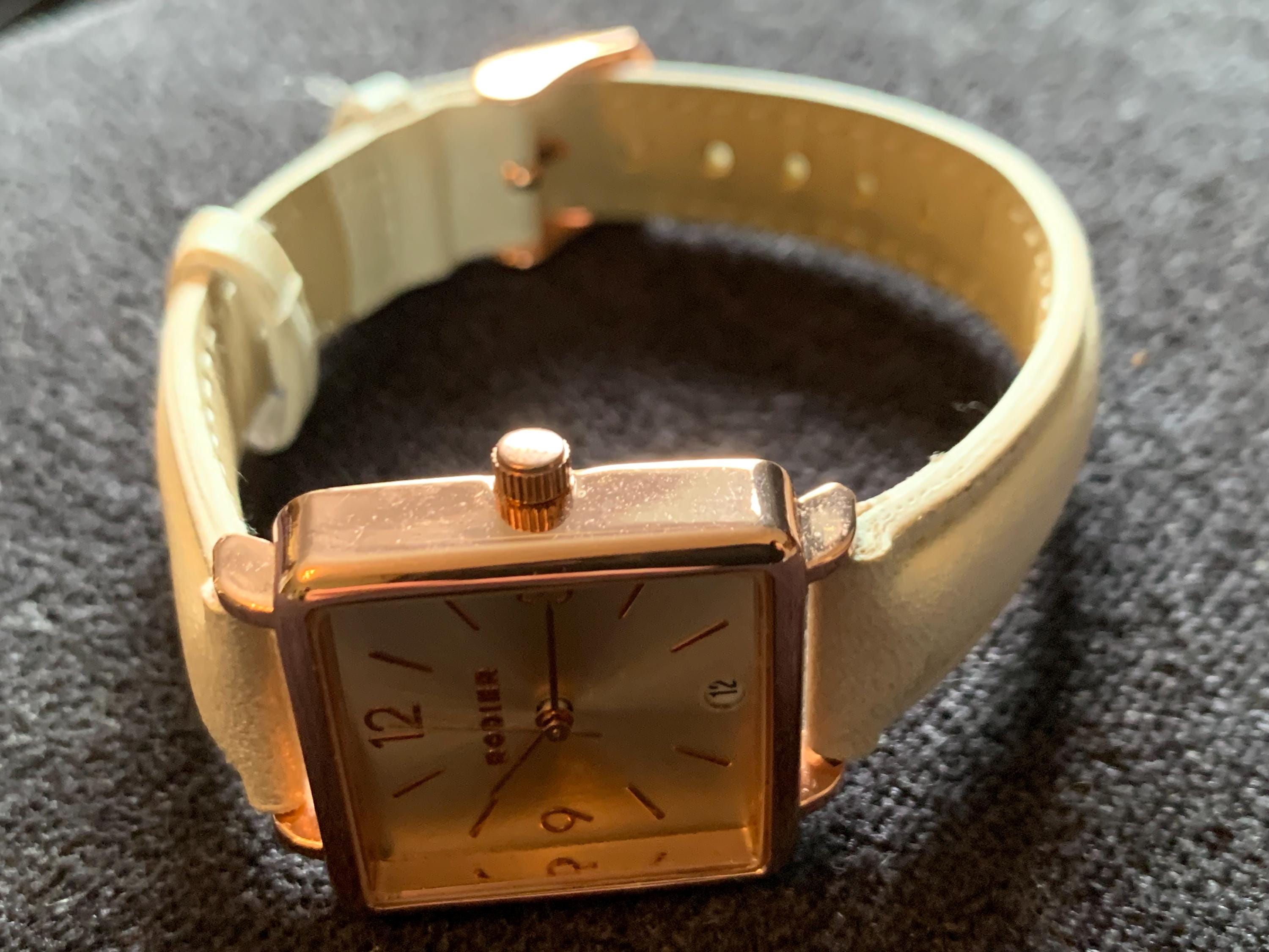 Vintage Rodier Ladies Tank Watch Copper Tone - Etsy display picture 1